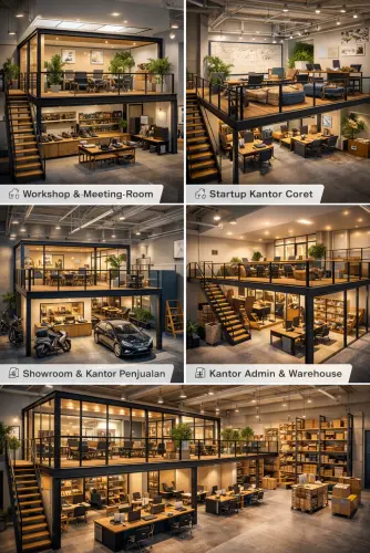 Mezzanine Ruang Kantor di Buah Batu
